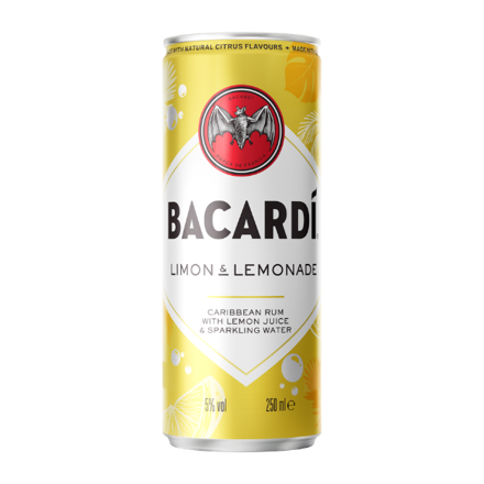 Picture of Bacardi Limon and Lemonade 250 ml